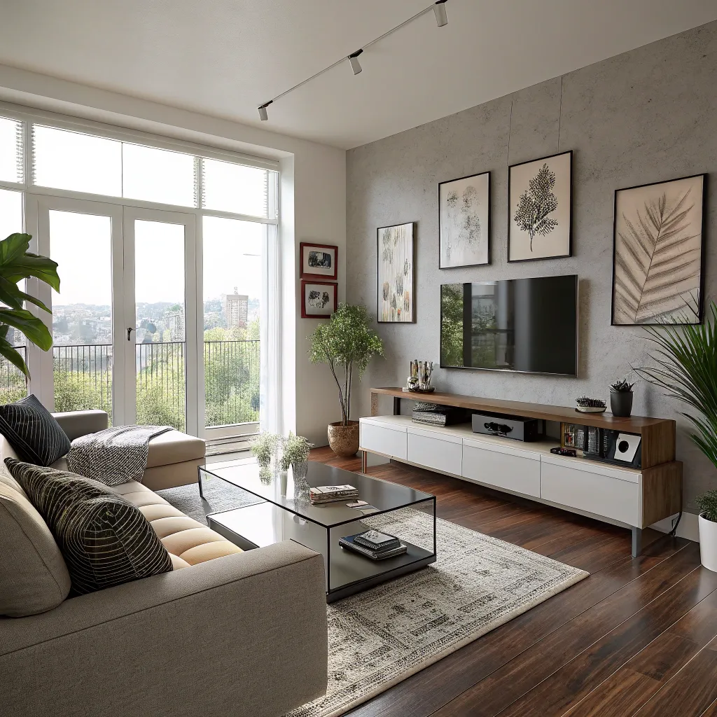 Modern living room setup