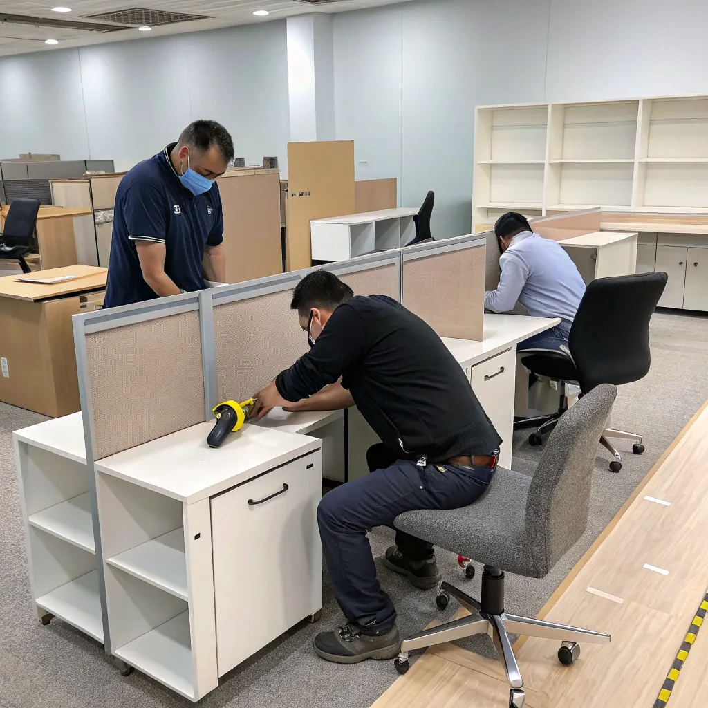 Office furniture assembly